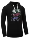 Letter Graphic Print Fleece Hoodie
