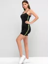 Letter Neon Side Cami Bodycon Dress