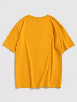Letter Photograph Print Graphic T-shirt