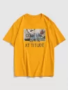 Letter Photograph Print Graphic T-shirt