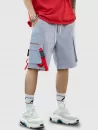 Letter Print Bucket Strap Design Cargo Shorts