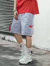 Letter Print Bucket Strap Design Cargo Shorts