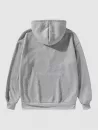 Letters Print Drawstring Fleece Hoodie