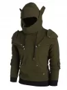 Long Sleeve Rivet Pullover Hoodie