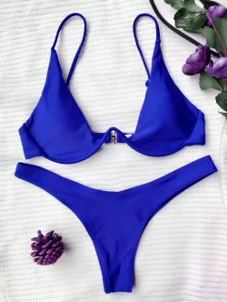 Matching Couple Swimwear V Wired Bikini And Coconut Palm Hawaiian Beach Shorts