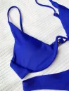 Matching Couple Swimwear V Wired Bikini And Coconut Palm Hawaiian Beach Shorts