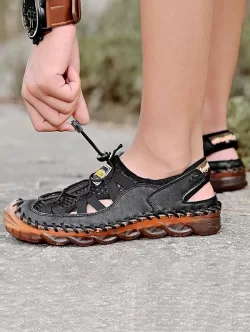 Men Cut Out Breathable Mesh Casual Sandals