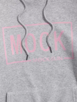 Mock Graphic Print Fleece Hoodie