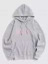 Mock Graphic Print Fleece Hoodie