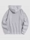 Mock Graphic Print Fleece Hoodie