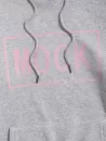 Mock Graphic Print Fleece Hoodie