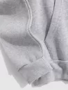 Mock Graphic Print Fleece Hoodie