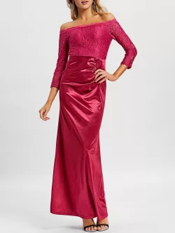 Off The Shoulder Long Party Dress