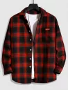 Plaid Drop Shoulder Long Sleeve Shirt
