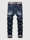 Playing Card Heart A Cotton T-shirt With Ripped Jeans Two Piece Set