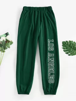 Pocket Los Angeles Graphic Jogger Pants