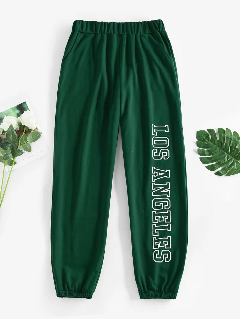 Pocket Los Angeles Graphic Jogger Pants