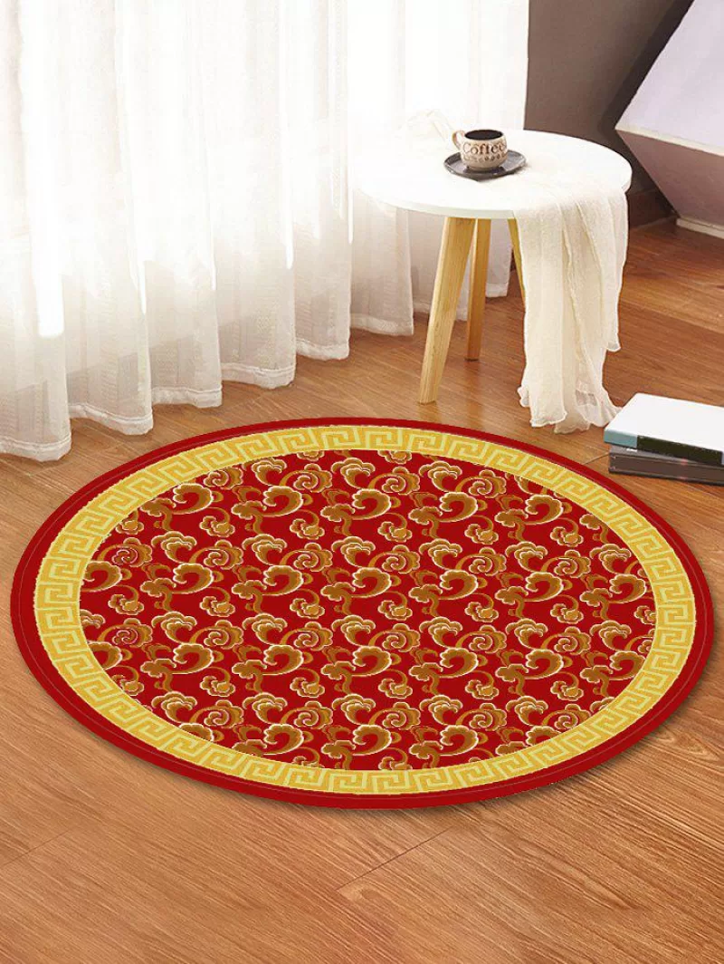 Propitious Cloud Pattern Anti-skid Flannel Area Rug