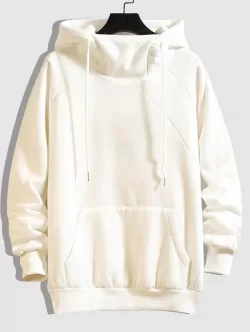 Raglan Sleeve Solid Color Hoodie