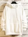 Raglan Sleeve Solid Color Hoodie