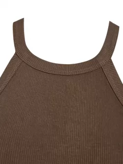 Ribbed Cami Bodysuit With Thumbhole Shrug Top
