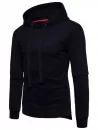 Side Slit Fleece Drop Shoulder Pullover Hoodie