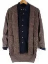 Side Split Pocket Front High Low Cardigan