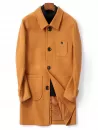 Single Breasted Back Split Woolen Coat