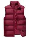 Sleeveless Cotton-padded Zip Up Vest