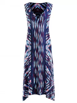 Sleeveless Print Dress