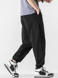 Solid Color Casual Jogger Sweatpants