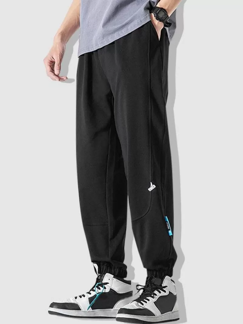 Solid Color Casual Jogger Sweatpants