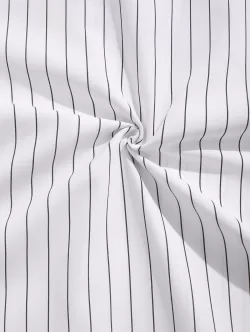 Striped California Printed Baseball Shirt