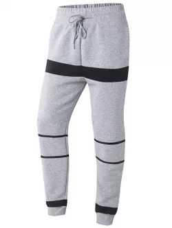 Striped Color Splicing Drawstring Beam Feet Jogger Pants