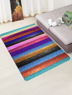 Striped Print Design Floor Mat