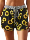 Sunflower Contrast Waistband Drawstring Shorts