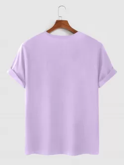 Take Care And Rose Pattern Casual T-shirt