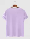 Take Care And Rose Pattern Casual T-shirt