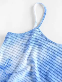 Tie Dye Ribbed Dolphin Shorts Set