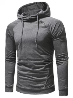 Tiger Embroidery Raglan Sleeve Hoodie