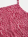 Tiny Floral Print Halter Crop Top