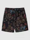 Tribal Print Bermuda Drawstring Shorts
