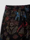 Tribal Print Bermuda Drawstring Shorts