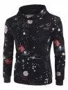 Universe Space Planet Print Casual Hoodie