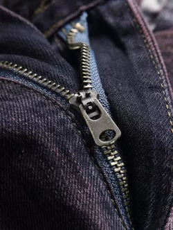 Vintage Ripped Button Zipper Fly Pockets Jeans