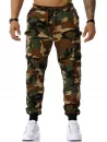 Zipper Pockets Camouflage Print Cargo Pants